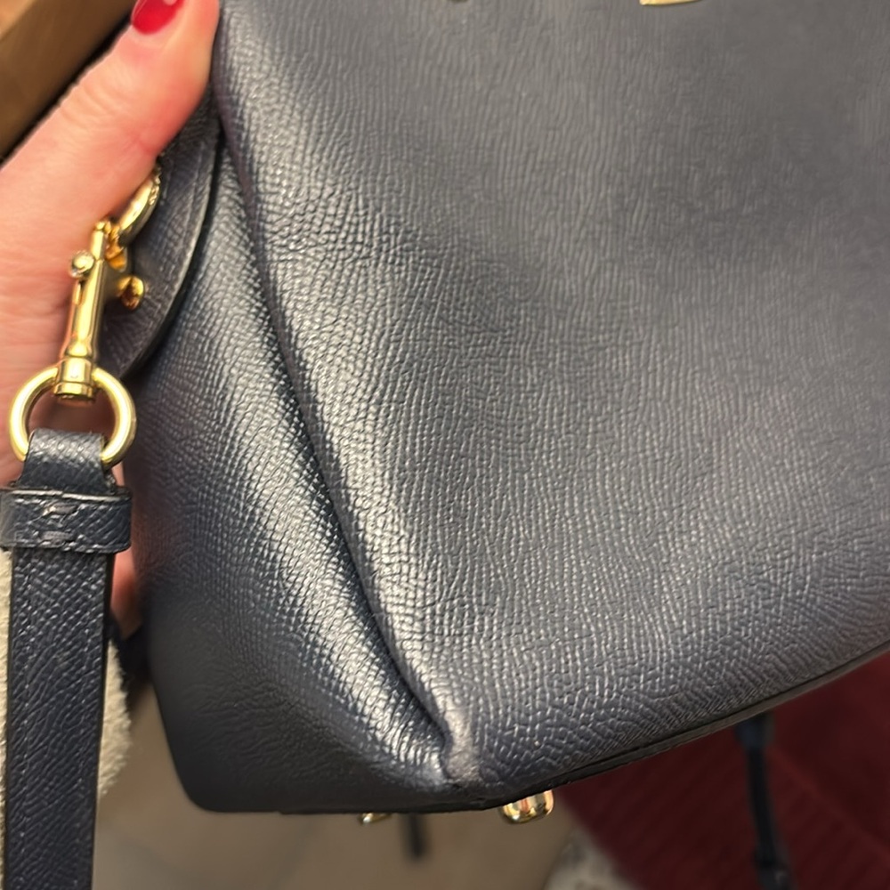 Navy coach bag and matching wallet - Picture 11 of 13
